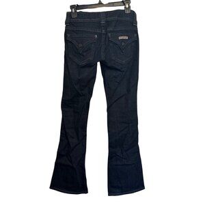 vintage Hudson Flare Leg Jeans Womens Size 25 Blue Denim Stretch Made In USA